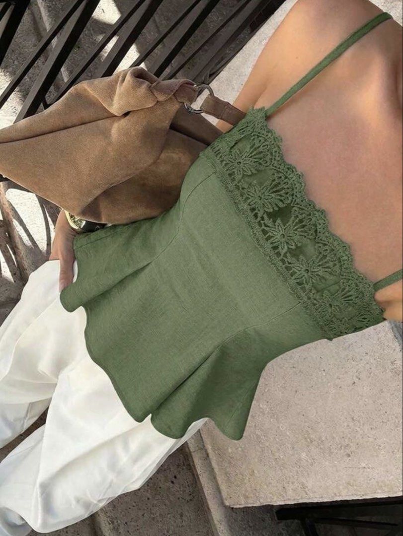 SHEIN Camisole Lace Top (Category: Blouses) located in Manila. Submitted by lovedchrx051201 (Listing ID 1463944164, Image 1). Description: Used once only for event Size S on tag can fit up to M (i’m medium and it fits perfectly!) Loc: Bulacan Mop: Gcash or Gotyme Mod: Jnt or Lalamove.