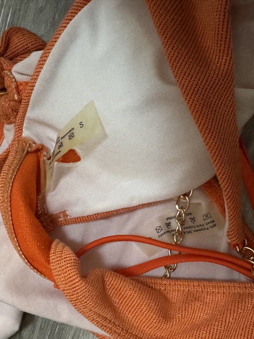 Shein Swimsuit (Category: Bikinis & Swimsuits) located in Quezon City. Submitted by pinkpreloved08 (Listing ID 1464024152, Image 3). Description: Shein Light orange S-M.