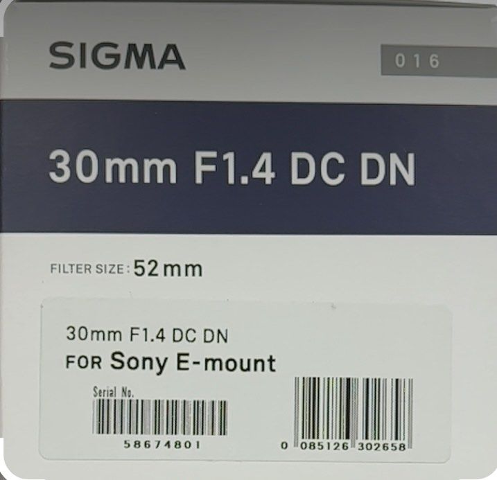 Sigma 30mm f/1.4 DC DN (Category: Lens & Kits) located in Manila. Submitted by jeric0h (Listing ID 1463992993, Image 1). Description: Brand new Sealed box only i have one picture because its sealed RFS: i use more often stock lens.