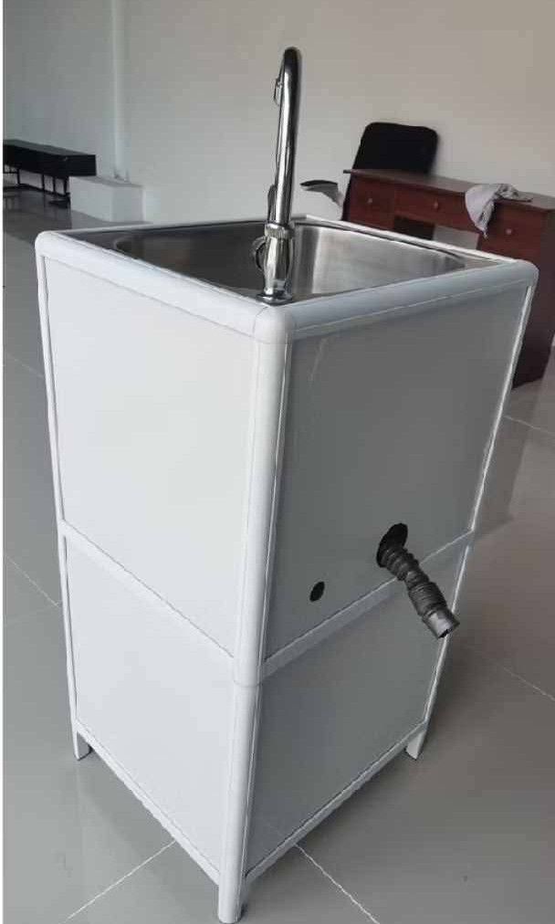 Single Sink with Cabinet (Category: Other Home Furniture) located in Manila. Submitted by redonline (Listing ID 1464042369, Image 3). Description: Single Sink with Cabinet 46x40x83cm ₱2250 ON HAND BRAND NEW Mode of Payment: Gcash,COD Same day delivery + Delivery Fee.