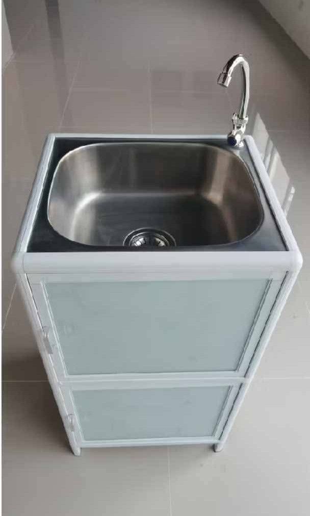 Single Sink with Cabinet (Category: Other Home Furniture) located in Manila. Submitted by redonline (Listing ID 1464042369, Image 1). Description: Single Sink with Cabinet 46x40x83cm ₱2250 ON HAND BRAND NEW Mode of Payment: Gcash,COD Same day delivery + Delivery Fee.