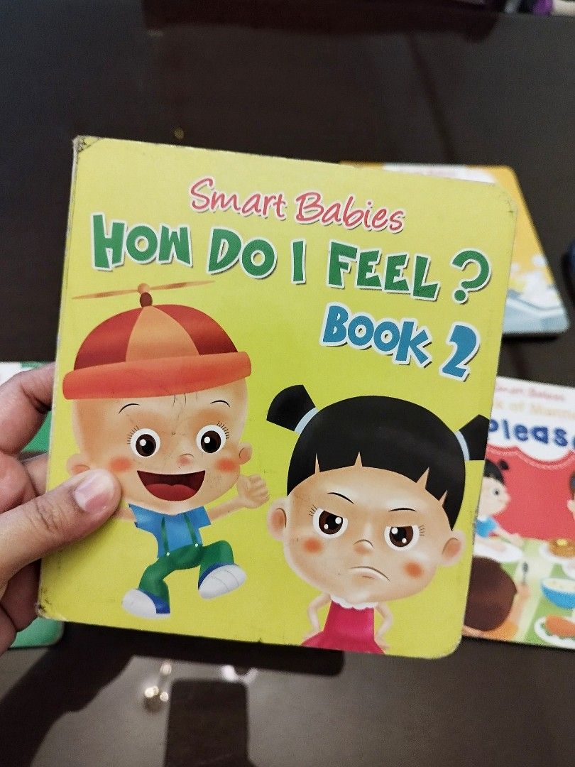 Smart Babies Book Set - Manners & Feelings (Category: Children's Books) located in Pasig City. Submitted by kimpr (Listing ID 1464096124, Image 3). Description: For SALE TAKE ALL Set of 6 Smart Babies books Includes the following titles: •How Do I Feel? Book 1 •How Do I Feel? Book 2 •Book of Manners - Excuse Me •Book of Manners - I'm Sorry •Book of Manners - Thank You! •Book of Manners - Please - Teaches young children social skills and emotions.