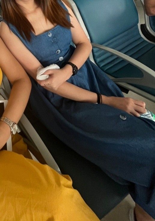 SOFT DENIM DRESS (Category: Dresses) located in Marilao. Submitted by 90schicc (Listing ID 1464012633, Image 2). Description: Small to Medium. Square neck..