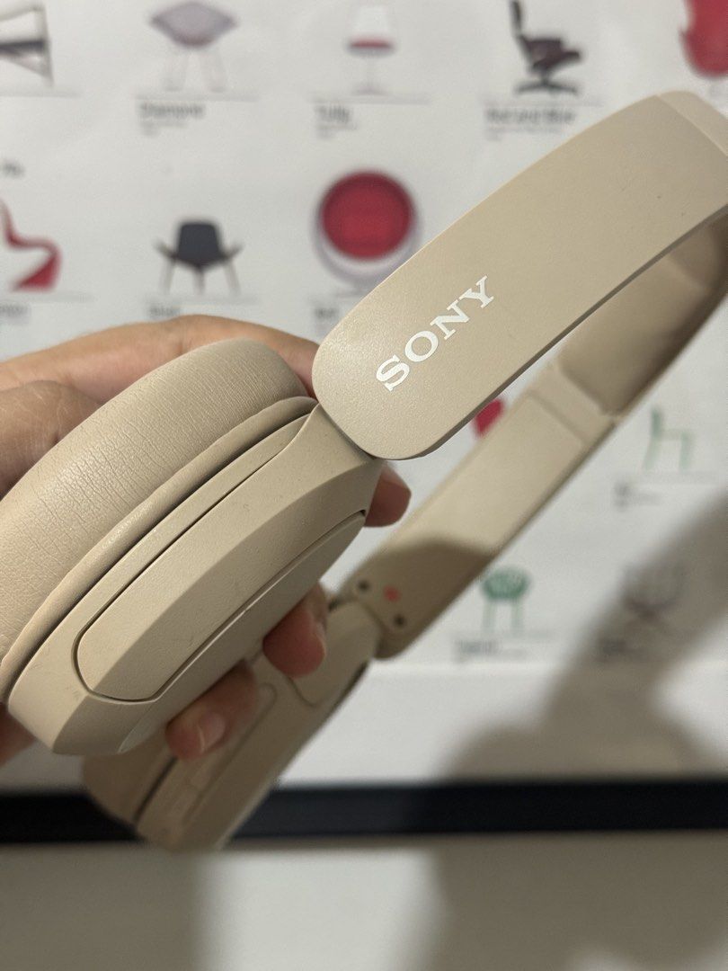 Sony Headphones WH-CH520 (Category: Headphones & Headsets) located in Manila. Submitted by shopwithsjc (Listing ID 1463953919, Image 3). Description: - Sony WH-CH520 Headphones - Color: Beige - Features: Superior sound quality - Condition: Good, fully functional - Perfect for music lovers and travelers!.