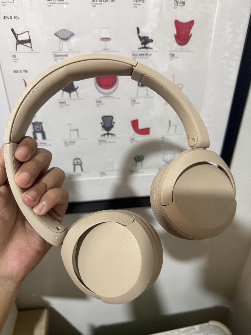 Sony Headphones WH-CH520 (Category: Headphones & Headsets) located in Manila. Submitted by shopwithsjc (Listing ID 1463953919, Image 1). Description: - Sony WH-CH520 Headphones - Color: Beige - Features: Superior sound quality - Condition: Good, fully functional - Perfect for music lovers and travelers!.