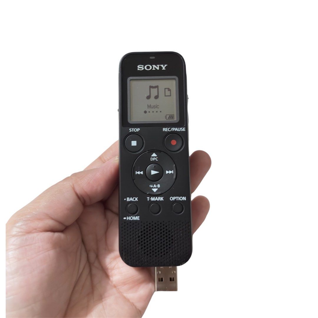 Sony ICD-PX470 Digital Recorder (Category: Voice Recorders) located in Paranaque City. Submitted by dalle_closet (Listing ID 1463986340, Image 1). Description: The Sony ICD-PX470 is a reliable stereo digital voice recorder featuring 4GB of internal storage, a built-in USB connector, and a microSD card slot. uses 2x AAA batteries slightly used pa ito working well .