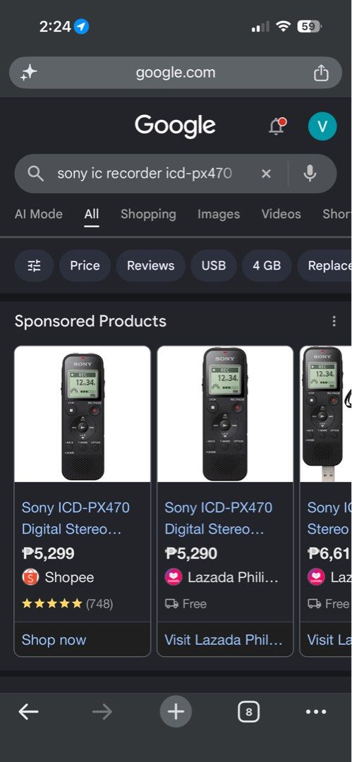 Sony ICD-PX470 Digital Recorder (Category: Voice Recorders) located in Paranaque City. Submitted by dalle_closet (Listing ID 1463986340, Image 2). Description: The Sony ICD-PX470 is a reliable stereo digital voice recorder featuring 4GB of internal storage, a built-in USB connector, and a microSD card slot. uses 2x AAA batteries slightly used pa ito working well .