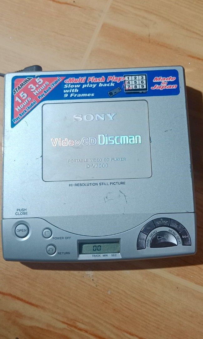 Sony VideoCD Discman with issue (Category: Portable Music Players) located in Bulacan. Submitted by Shoppe.Ups (Listing ID 1464063109, Image 3). Description: not reading disc rusted ung sa battery (need adapter para magpower) for repair/ parts/ restoration only what you see is what you get meetups: guiguinto plaridel bulacan - J&T *(Payment First) - LBC COP/COD *(payment first for shipping fee only) -pickup / lalamove *mop: via gcash pm for inter