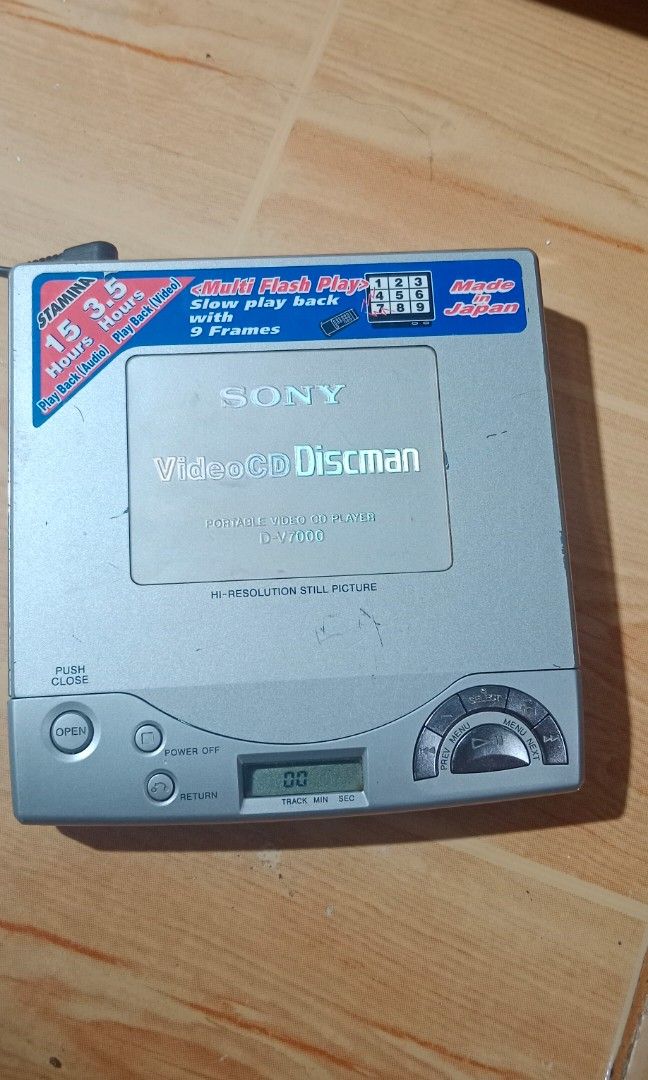 Sony VideoCD Discman with issue (Category: Portable Music Players) located in Bulacan. Submitted by Shoppe.Ups (Listing ID 1464063109, Image 1). Description: not reading disc rusted ung sa battery (need adapter para magpower) for repair/ parts/ restoration only what you see is what you get meetups: guiguinto plaridel bulacan - J&T *(Payment First) - LBC COP/COD *(payment first for shipping fee only) -pickup / lalamove *mop: via gcash pm for inter