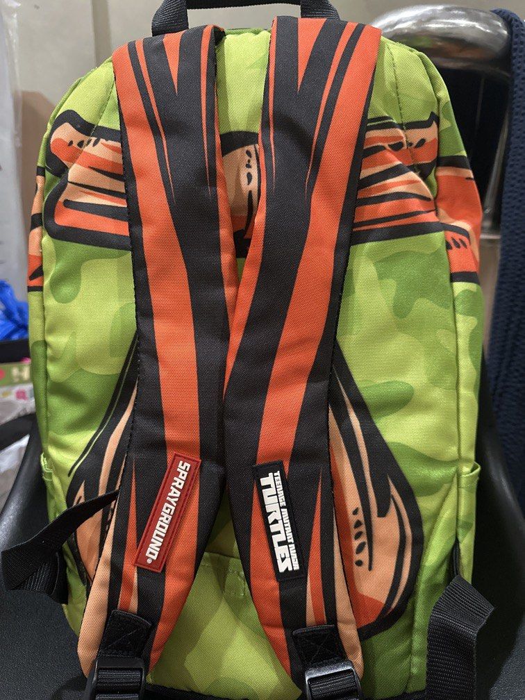 Sprayground X TMNT (Used) (Category: Backpacks) located in Manila. Submitted by krystalchewey_ (Listing ID 1464023181, Image 2). Description: Used Actual Photo Posted 980php SPRAYGROUND X TMNT With flaws Check photos NEED WASH .