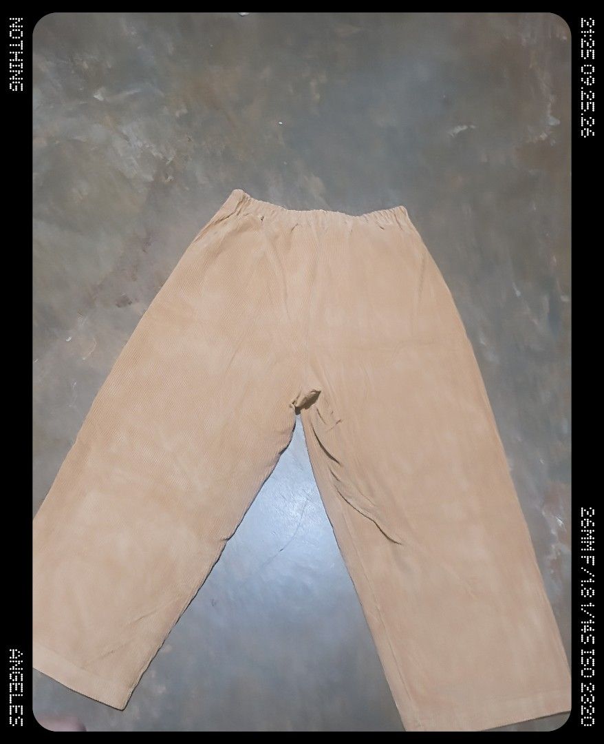 STAMP wide corduroy trouser / pants (Category: Trousers) located in Angeles City. Submitted by poweredbyrice (Listing ID 1464135361, Image 1). Description: STAMP wide corduroy trousers/pants (korean made) unisex medium to large size angeles location jnt mop.