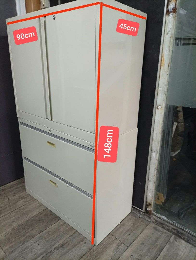 Steel cabinet (Category: Shelves, Cabinets & Racks) located in Muntinlupa City. Submitted by freestone_d54257 (Listing ID 1464088739, Image 1). Description: 2nd hand Munt Loc Pls contact me at my fb acct Aling Maria.