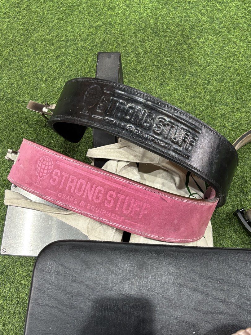 Strong Stuff 10mm Pink Powerlifting Belt (Lever) (Category: Other Sports Equipment and Supplies) located in Davao. Submitted by mochimarie (Listing ID 1463953991, Image 2). Description: • Pink powerlifting lever belt • Brand: Strong Stuff • RFS: quitting • item originally bought for 4950php • slightly negotiable .