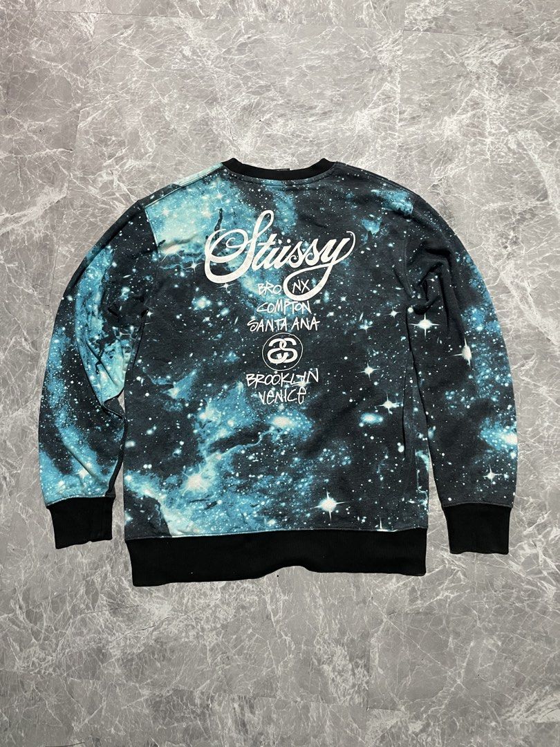 Stussy galaxy sweater (Category: Coats, Jackets and Outerwear) located in Baguio. Submitted by joeycalahan (Listing ID 1464092657, Image 2). Description: Stussy galaxy xl 22x27.