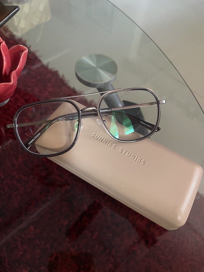 Sunnies Studios Octavio Locket Glasses (Category: Sunglasses & Eyewear) located in Makati City. Submitted by michelleross28 (Listing ID 1463966079, Image 3). Description: - Sunnies Studios Octavio Locket glasses - Dark frame with a stylish double bridge design - Comes with the original case - Ideal for everyday wear or as a fashion statement - WALA PANG 1 month nagamit - 3K PLUS! with receipt! need to look for it lol.