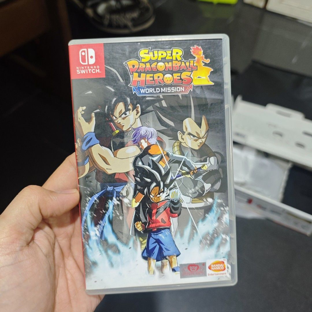 Super Dragonball Heroes World Mission Switch Game (Category: Nintendo) located in Quezon City. Submitted by shopme_gadget30 (Listing ID 1464091507, Image 1). Description: kindly read the details first for sale fixed price good Condition tested and working with case and game card compatible to Nintendo switch eur region Shoopppppeee —,✅ can check out pm for the linnnkkk (If shoopppee check out, price is higher because of shooppppeee deduction qc a