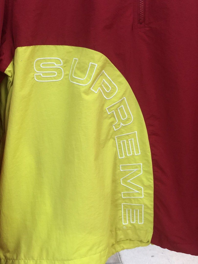 Supreme Corner Arch Half Zip Pullover Red (Category: Coats, Jackets and Outerwear) located in Baguio. Submitted by bilikabow (Listing ID 1463943885, Image 3). Description: In Great Condition 24x27 4200.