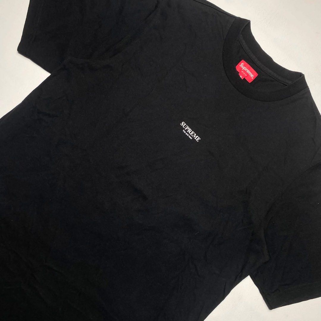 SUPREME FIRST AND BEST FW2018 (Category: Tshirts & Polo Shirts ) located in San Fernando. Submitted by upwear.ph (Listing ID 1464068842, Image 2). Description: SUPREME FIRST AND BEST FW2018 CONDITION : EXCELLENT SIZE : MEDIUM DIMENSION : W22 x L29 ISSUE : NONE .