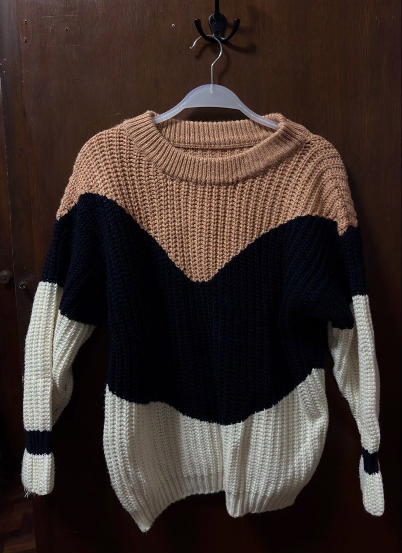 Sweater for Winter/Spring (Category: Coats, Jackets and Outerwear) located in Quezon City. Submitted by prelovedby_araaa (Listing ID 1464069412, Image 3). Description: - Features elegant gold buttons down the front - Classic crew neck style - Feels cozy and warm, ideal for layering - Versatile for casual or slightly dressed-up looks - Perfect for cooler weather.