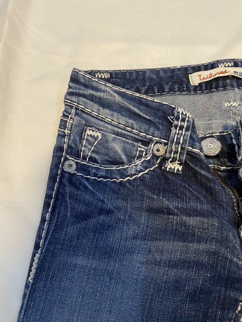 tailored buckaroo | low rise bootcut jeans (Category: Jeans) located in Dumalinao. Submitted by jellsnow (Listing ID 1460203519, Image 3). Description: seller’s preloved 🤍 measurements: 27-28 W, 36-37 L, 7 R — perfect for petite girlies ! .