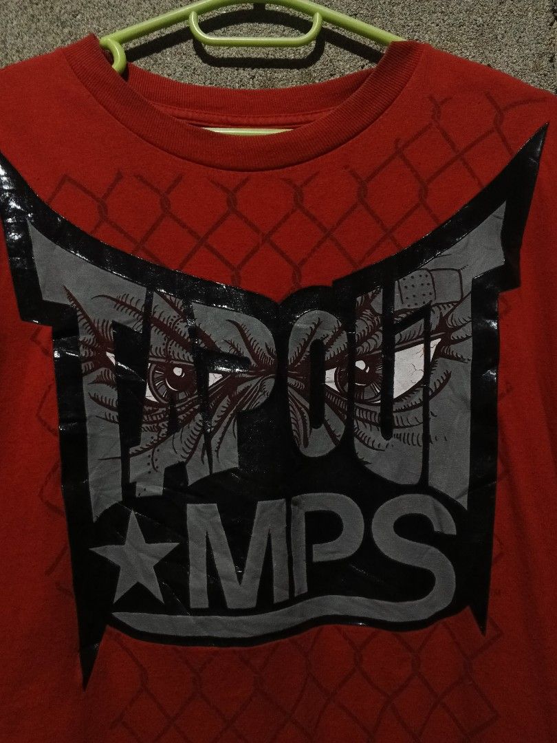 Tapout red t-shirt (Category: Tshirts & Polo Shirts ) located in Manila. Submitted by findfinechie (Listing ID 1464001448, Image 2). Description: Width 20 Length 28.5 ( psg out ) high and weight reference 5'5 / 67kg.