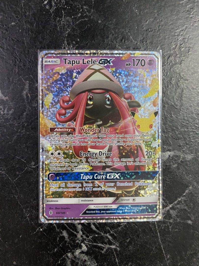 Tapu Lele GX 60/145 - Celebrations (Category: Raw Singles) located in Makati City. Submitted by choylazcano (Listing ID 1464073824, Image 2). Description: 340 each .