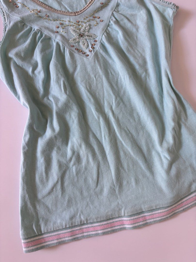 teal y2k top (Category: Sleeveless) located in Binan City. Submitted by byhiraeth (Listing ID 1464049415, Image 3). Description: .