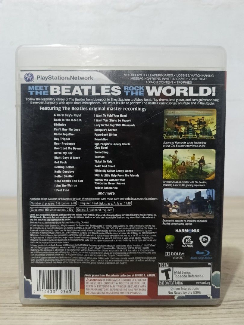 The Beatles - Rockband (Category: PlayStation) located in Cavite. Submitted by bodega_ni_kiks11 (Listing ID 1464010036, Image 2). Description: PS3 Games Decluttering Sale For Sale ₱250 each Makikinis pa po mga Disc Location - Greengate Homes, Malagasang 2-B, Imus Delivery - Lalamove or J&T Express Mode of payment - Gcash Payment 1st, No Reservation Thank you.