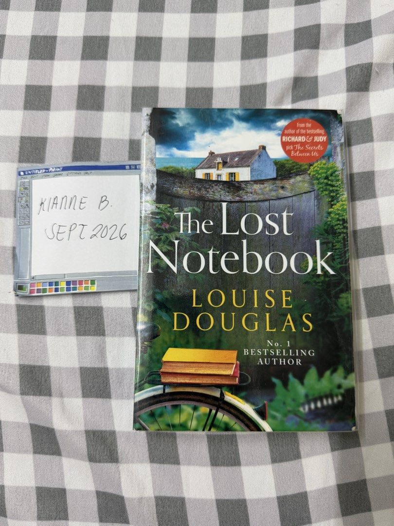 The Lost Notebook by Louise Douglas (Category: Storybooks) located in Pasay City. Submitted by kianneb (Listing ID 1464049000, Image 1). Description: - The Lost Notebook by Louise Douglas With plastic jacket Rfs: Decluttering books MOP: Gcash, Bank Transfer MOD: J&T, Lalamove Meet up (purchase of ₱500 up) Loc: Pasay City.