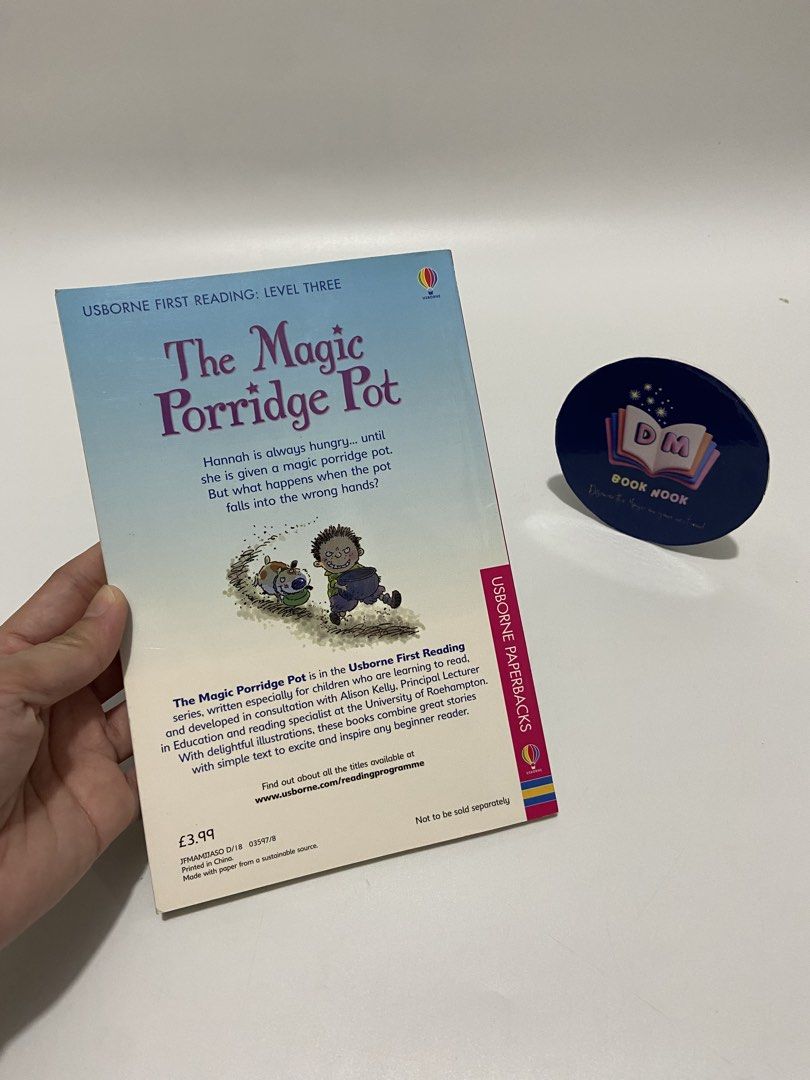 The Magic Porridge Pot — Usborne First Reading (Category: Children's Books) located in Caloocan City. Submitted by dmbooknook (Listing ID 1464052101, Image 2). Description: - VGUC | Paperback | Colorful Illustrations 𝐔𝐒𝐁𝐎𝐑𝐍𝐄 𝐅𝐈𝐑𝐒𝐓 𝐑𝐄𝐀𝐃𝐈𝐍𝐆 𝐅𝐎𝐋𝐊𝐓𝐀𝐋𝐄 🧙‍♀️🥣🐆 𝐂𝐥𝐚𝐬𝐬𝐢𝐜 𝐓𝐚𝐥𝐞𝐬 𝐟𝐨𝐫 𝐄𝐚𝐫𝐥𝐲 𝐑𝐞𝐚𝐝𝐞𝐫𝐬! 𝗧𝗛𝗘 𝗠𝗔𝗚𝗜𝗖 𝗣𝗢𝗥𝗥𝗜𝗗𝗚𝗘 𝗣𝗢𝗧 🥣✨ - 𝗕𝗿𝗼𝘁𝗵𝗲𝗿𝘀 𝗚𝗿𝗶𝗺𝗺 𝗕𝗮𝘀𝗲𝗱 𝗼𝗻 𝘁𝗵𝗲 𝘀𝘁𝗼