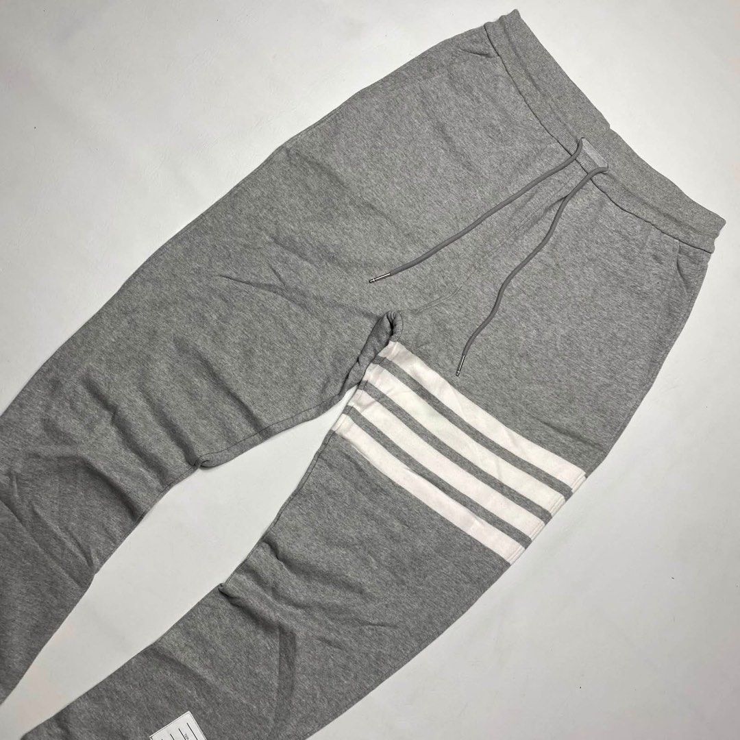 THOM BROWNE SWEATPANTS (Category: Joggers) located in San Fernando. Submitted by upwear.ph (Listing ID 1464062393, Image 2). Description: THOM BROWNE SWEATPANTS CONDITION : EXCELLENT SIZE : SMALL DIMENSIONS: W30-35 x L42 ISSUE: NONE .