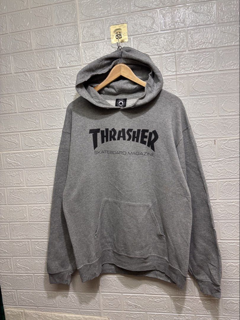 THRASHER HOODIE JACKET (Category: Coats, Jackets and Outerwear) located in Quezon City. Submitted by xoxochiq (Listing ID 1464071194, Image 1). Description: THRASHER HOODIE JACKET Large Length - 28 Width - 23 10/10 color rate Excellent Condition 850 only pm me!.
