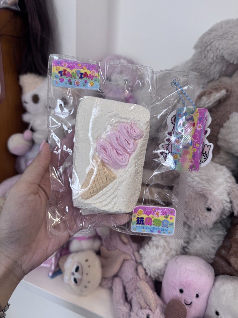 tian tian studio strawberry ice cream taba squishy (Category: Plushies & Soft Toys) located in Pasig City. Submitted by shanni33 (Listing ID 1464031140, Image 1). Description: .