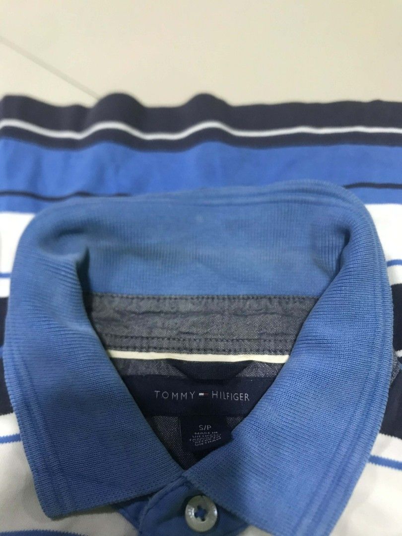 Tommy Hilfiger stripes polo (Category: Tshirts & Polo Shirts ) located in Manila. Submitted by thriftnicarl.3 (Listing ID 1464075798, Image 3). Description: sizes - medium dimes - W 22 L 26 price - 200 🏷️ Freeship via jnt.
