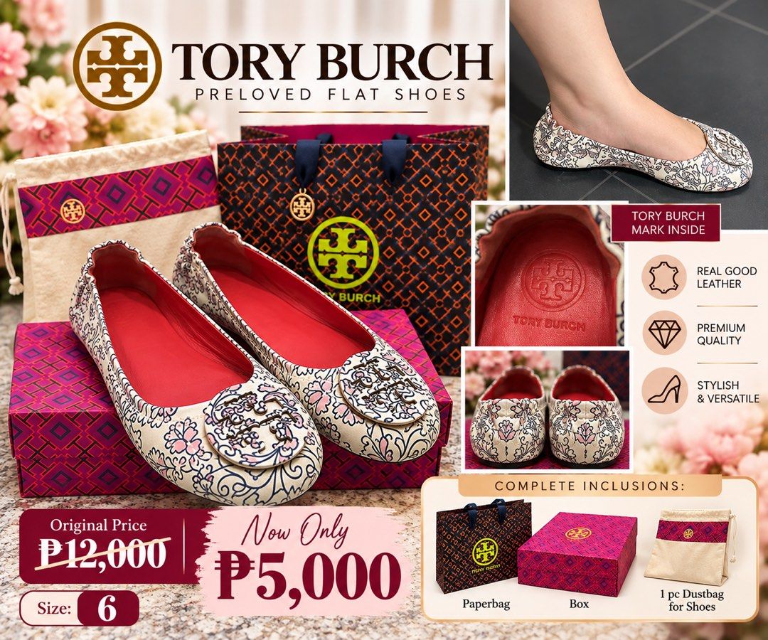 Tory Burch Flat Shoes (Category: Flats & Sandals) located in Lipa City. Submitted by mariegaring (Listing ID 1464049920, Image 1). Description: .
