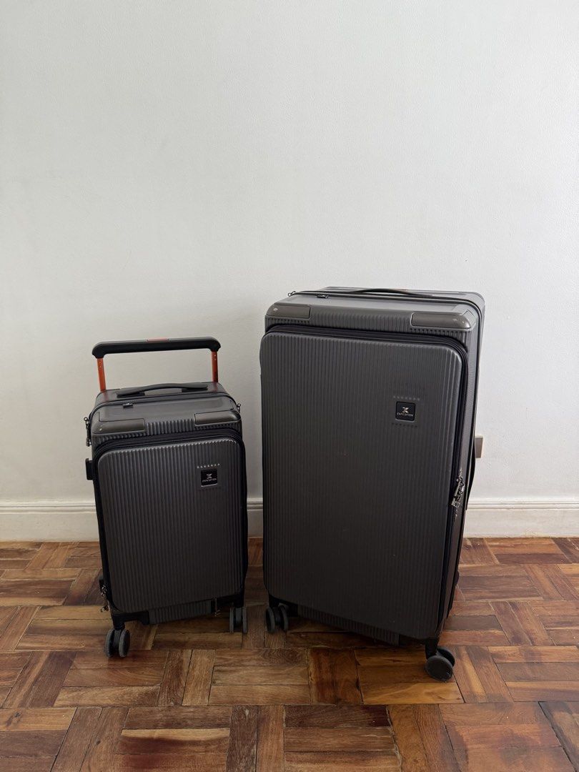 Travelpro Maxlite 5 Luggage Set - 2 Piece (Category: Luggage) located in Manila. Submitted by itsalexa.r (Listing ID 1464051418, Image 1). Description: - Travelpro Maxlite 5 Luggage Set (2 pieces) - Color: Dark Grey - Includes: 1 Carry-on size, 1 Checked size - Features: Spinner wheels for easy maneuverability - Security: TSA-approved locks - Ideal for: Your next vacation or business trip - Condition: Selling as a set.