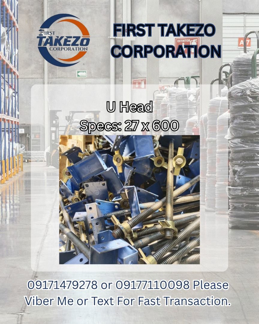U Head Specs: 27 x 600 (Category: Home Improvement Tools & Accessories) located in Manila. Submitted by 09171479278_elsie. (Listing ID 1463976701, Image 1). Description: U Head Specs: 27 x 600 .