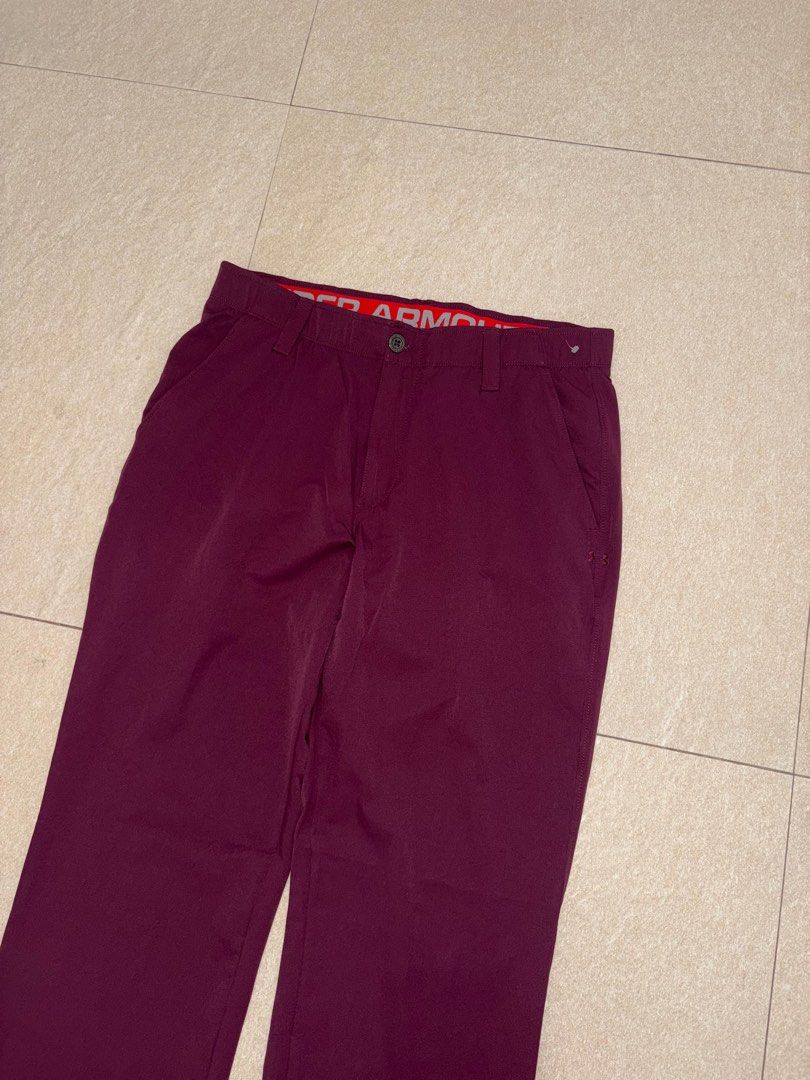 UNDER AMOUR GOLF DRI FIT PANTS (Category: Trousers) located in Manila. Submitted by triptothrift7 (Listing ID 1464066727, Image 3). Description: pm me for fast transaction! UNDER AMOUR GOLF DRI FIT PANTS for only 1500 size 34 on tag actual waistline 32 x 34 length 41 hem 8 no issue excellent condition color rate 9/10 mode of payment gcash or bank transfer location Biñan laguna.