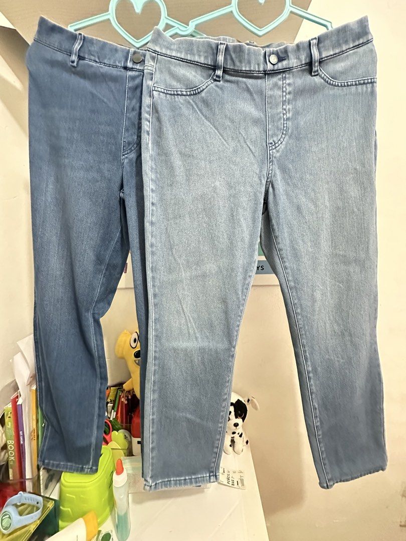 Uniqlo Jeans Bundle (L & XL) (Category: Jeans) located in General Trias. Submitted by keiperry_ (Listing ID 1463946673, Image 1). Description: - Brand: Uniqlo - Color: Light Blue Wash - Material: Cotton, Polyester, Spandex Blend - Available Sizes: - L (Waist: 69-75cm, Hip: 94-100cm) - XL (Waist: 75-81cm, Hip: 100-106cm) - Style: Great for everyday wear 450 each 800 bundle.