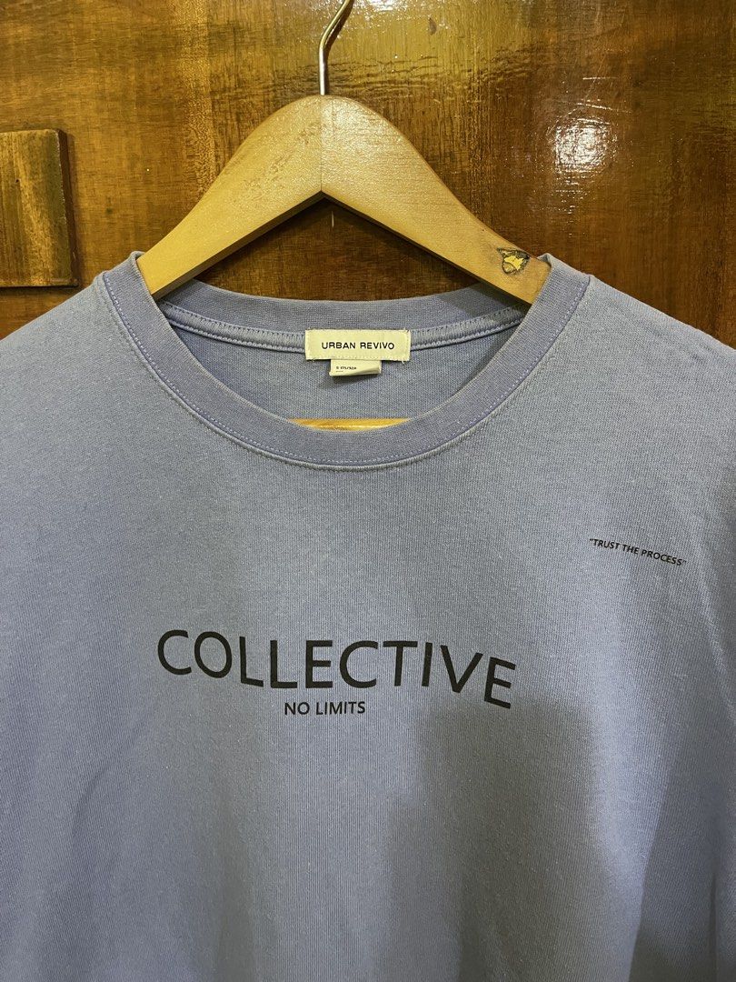 Urban Revivo Shirt (Category: Tshirts & Polo Shirts ) located in Marikina City. Submitted by greatfindsmnlph (Listing ID 1463940511, Image 2). Description: Ur ban Revivo Shirt Price: 180 Size: XL Width: 24.5 Length: 27 Color: Blue Color Rate: 10/10 Condition: 9.5/10 Very nice in actual.