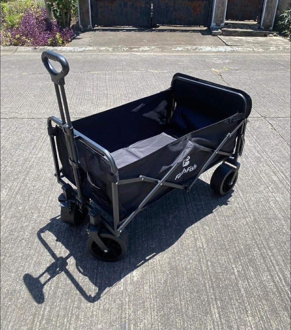 Utility Wagon trolley (Category: Strollers) located in Manila. Submitted by shairatorres (Listing ID 1464066276, Image 2). Description: 🛒 FOR SALE : FOLDING WAGON 🛒 Perfect for grocery, shopping, camping, beach trips, deliveries, and everyday use! 💪✨ • Medium Wagon — ₱1,600 only ‼️ • Regular Wagon XXXL — ₱2,400 only ‼️ • Open Rear Wagon XXXL — ₱2,500 only ‼️ ✅ Foldable & easy to store ✅ Heavy-duty and spacious ✅ Great for home, business & outd