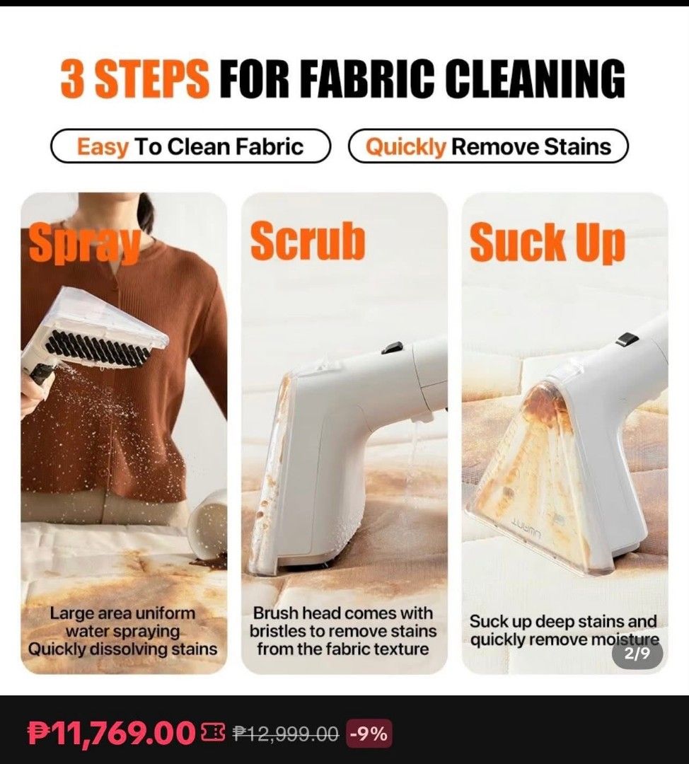 Vacuum (Category: Cleaning Tools & Supplies) located in Marikina City. Submitted by caiteeekat (Listing ID 1464014311, Image 3). Description: Wet and dry vacum Bought for 11k 5300 only now.
