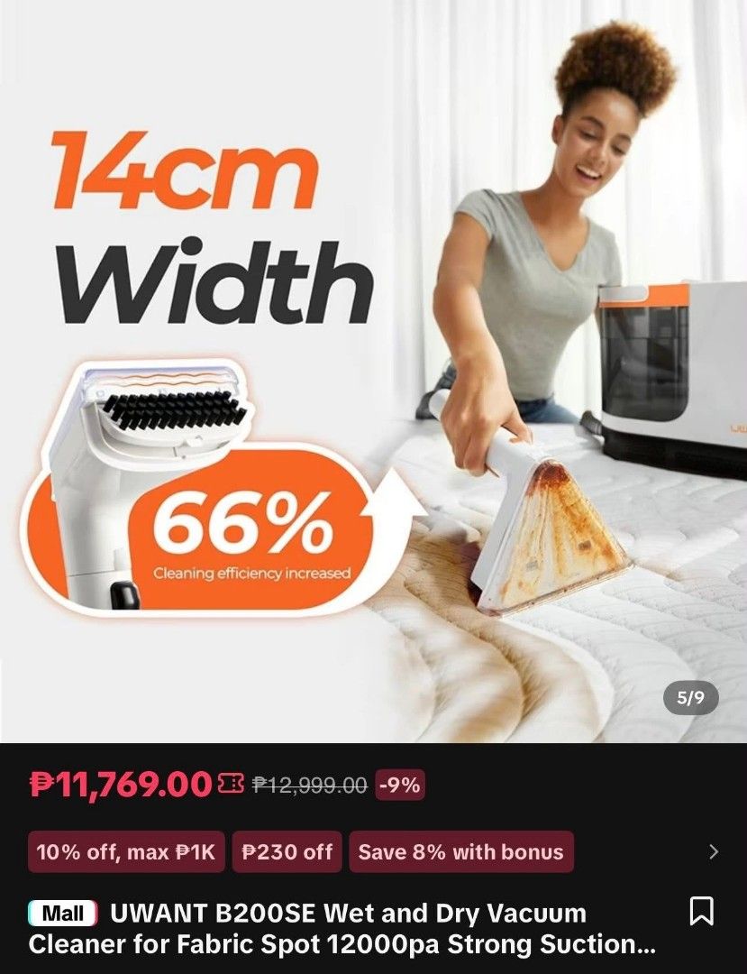 Vacuum (Category: Vacuum Cleaner & Housekeeping) located in Manila. Submitted by rubymielbona (Listing ID 1464021855, Image 3). Description: Wet and dry vacum Bought for 11k 5200 only now.