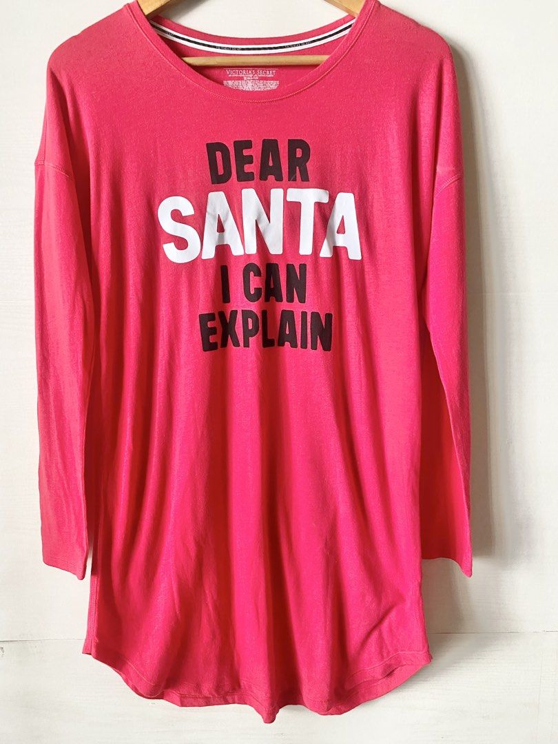 Victoria’s Secret Christmas Pullover (Category: Undergarments & Loungewear) located in Pasig City. Submitted by zentushia49 (Listing ID 1464107039, Image 1). Description: Xs on tag but fits Small to Large Actual Measurement Shoulders 19” Length 30” Waistline 41” Armhole 12” 60% cotton 40% polyester Made in China.
