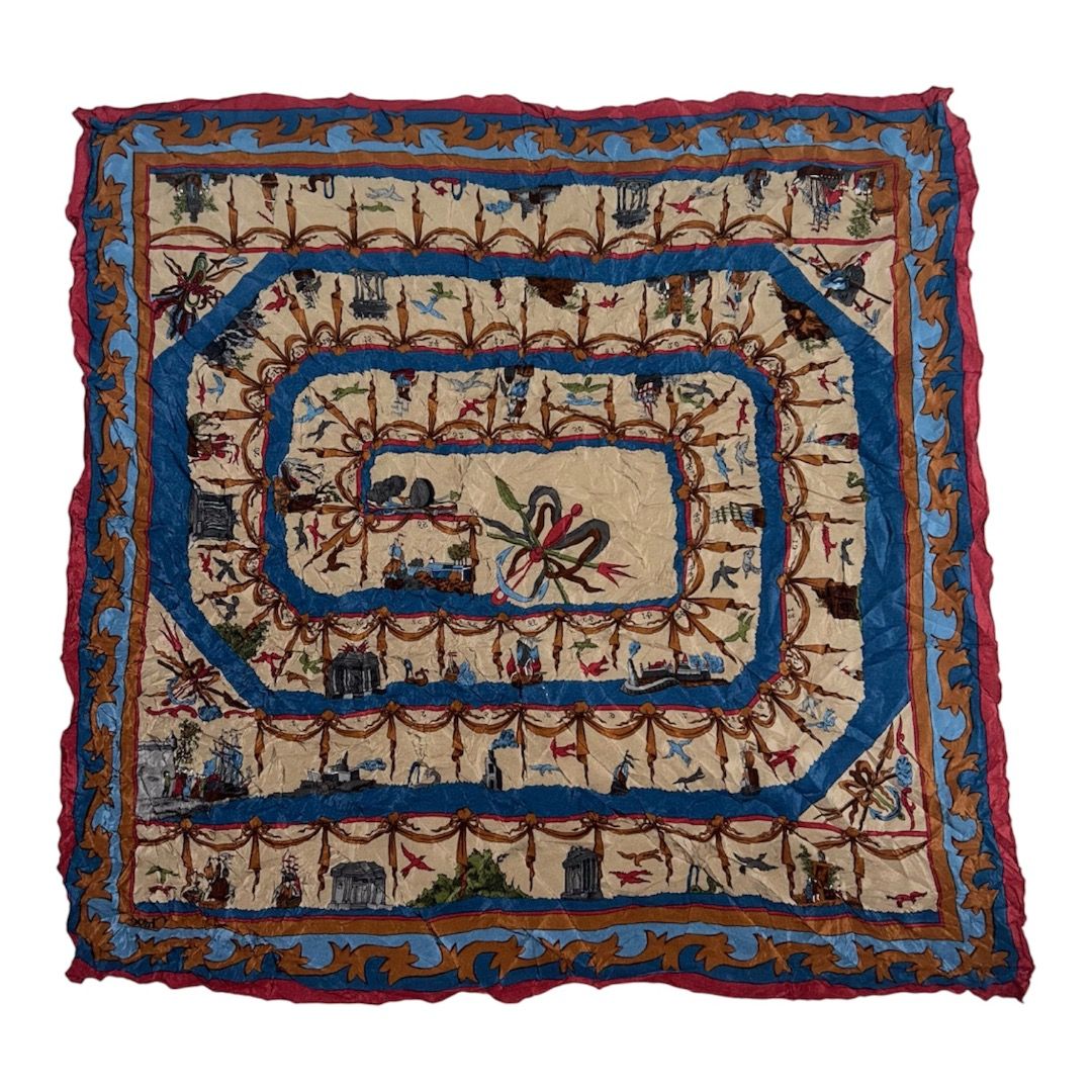 Vintage Chloe Silk Scarf (Category: Scarves) located in Sorsogon. Submitted by wayne.japon (Listing ID 1464058861, Image 1). Description: - Authentic Chloe scarf - 100% Silk - Made in Italy - Design: Blue, brown, and red floral pattern - A stylish accessory to elevate your look Excellent condition Authentic Chloe Scarf 9.5/10 No issue 600or Best Offer DM.