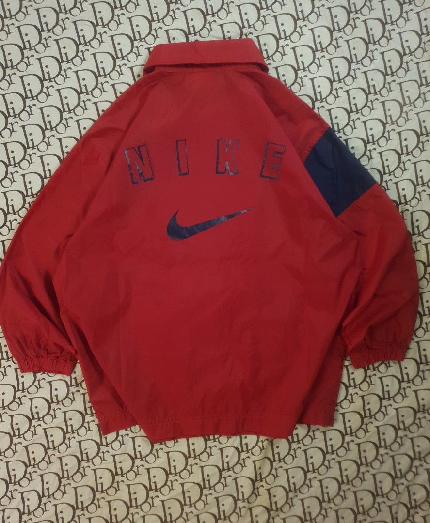Vintage nike coach jacket w/ backhit (Category: Coats, Jackets and Outerwear) located in San Fernando. Submitted by retro.district. (Listing ID 1464119489, Image 3). Description: - Vintage nike coach jacket with backhit - Size: Small - Medium - Condition: Excellent - no issue - Color Rate: 9.5/10.