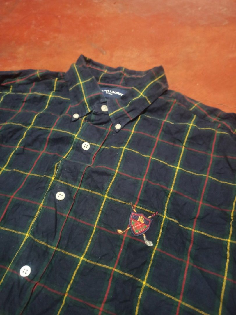 vintage RL 🏌 (Category: Activewear) located in Davao. Submitted by thriftnisayre (Listing ID 1463997952, Image 2). Description: ralph laurel golf botton down dimes 23/31 no issue ❌.