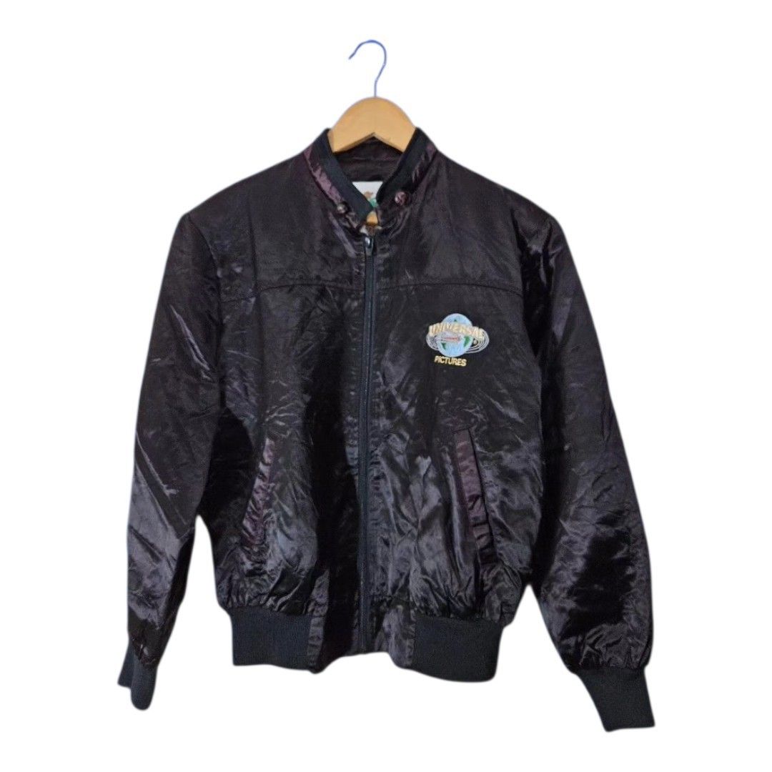 Vintage Universal pictures promo jacket (Category: Coats, Jackets and Outerwear) located in Baguio. Submitted by fadexquisite (Listing ID 1463984712, Image 1). Description: Vintage Universal pictures promo jacket Med 26x22 Excellent condition 700 plus ship fee.
