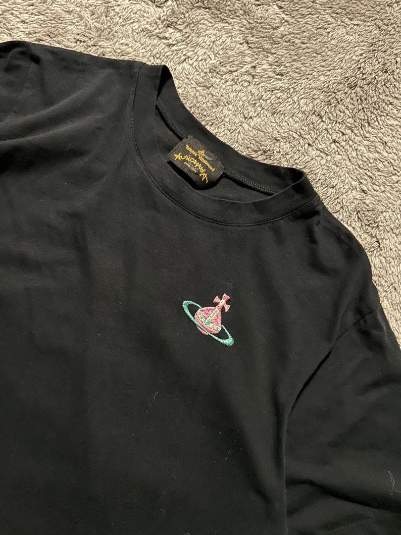 Vivienne Westwood Embroidered (Category: Tshirts & Polo Shirts ) located in Lapu Lapu. Submitted by frombelow_ph (Listing ID 1463979900, Image 2). Description: Vivienne Westwood Tee Large womens Excellent Condition Dimes: 17.5x26 No flaws CR: 9/10 DM to purchase 📲.