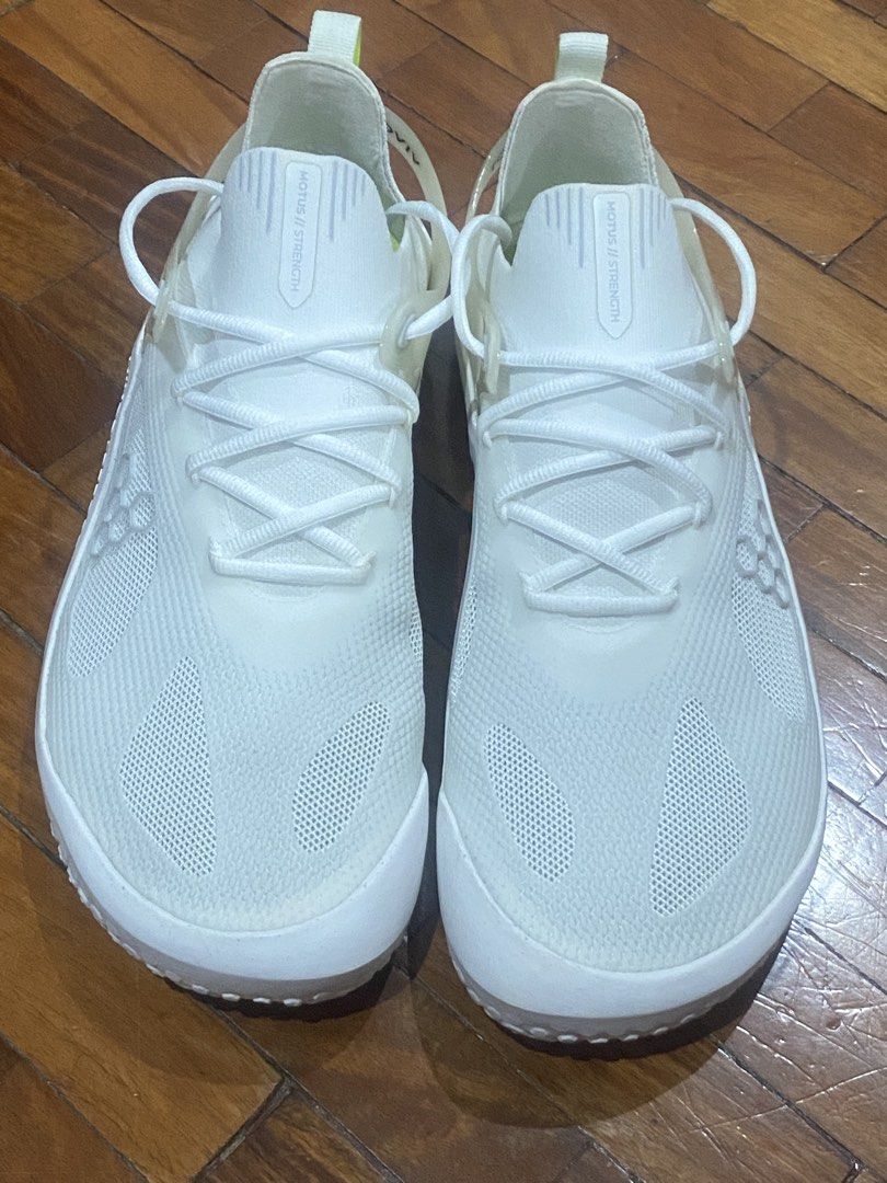 Vivobarefoot White Shoes (Category: Sneakers) located in Paranaque City. Submitted by antzsome (Listing ID 1464071275, Image 1). Description: Vivo barefoot sze 46 like new / excellent cond rfs: too big for me 5k 09177011079.